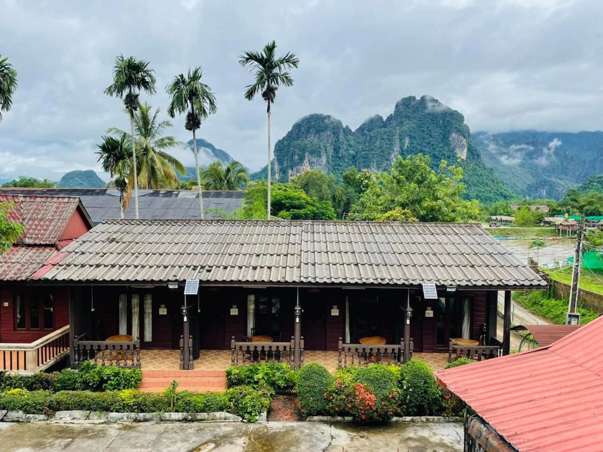 Bungalows Le Jardin Vangvieng Vang Vieng Esterno foto