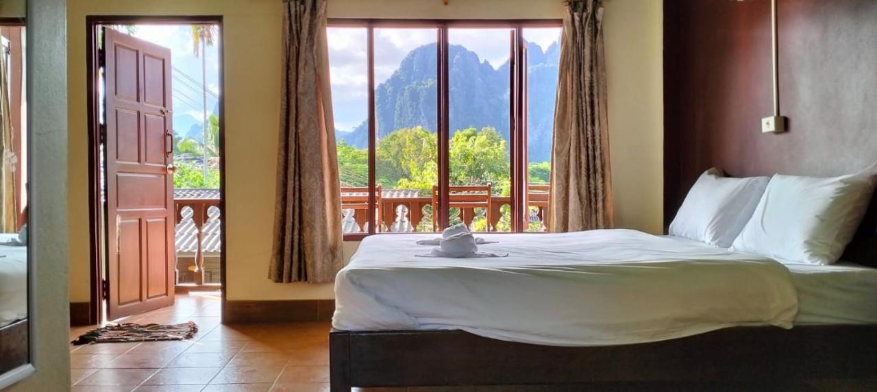Bungalows Le Jardin Vangvieng Vang Vieng Esterno foto