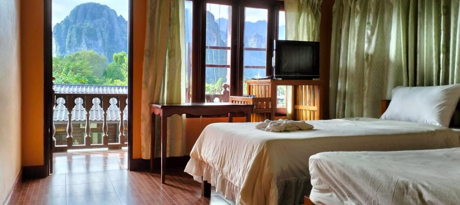 Bungalows Le Jardin Vangvieng Vang Vieng Esterno foto